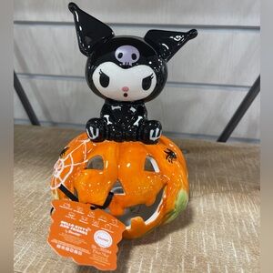 Sanrio Halloween Kuromi Skeleton Jack o’Lantern Tea light Holder Blue Sky NWT